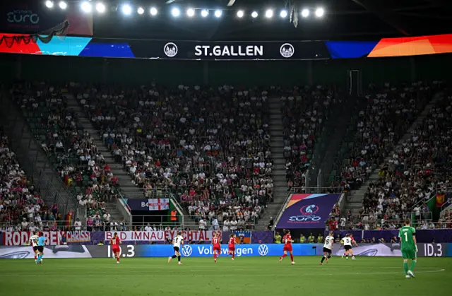 A general view during play