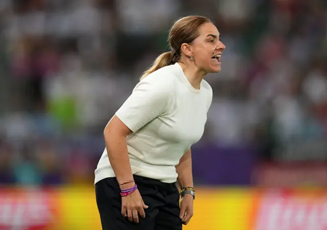 Nina Patalon, Head Coach of Poland, reacts