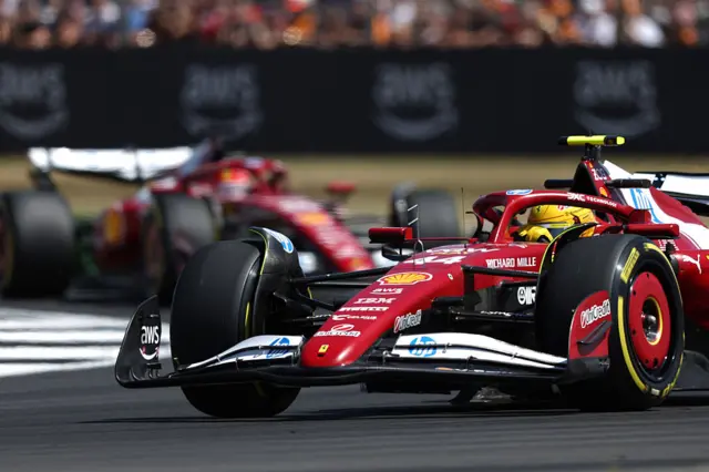 Lewis Hamilton and Charles Leclerc