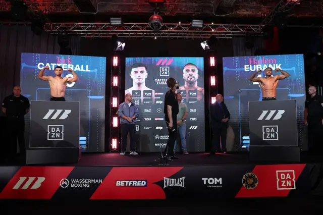 Jack Catterall and Harlem Eubank weigh in on opposite ends of the stage