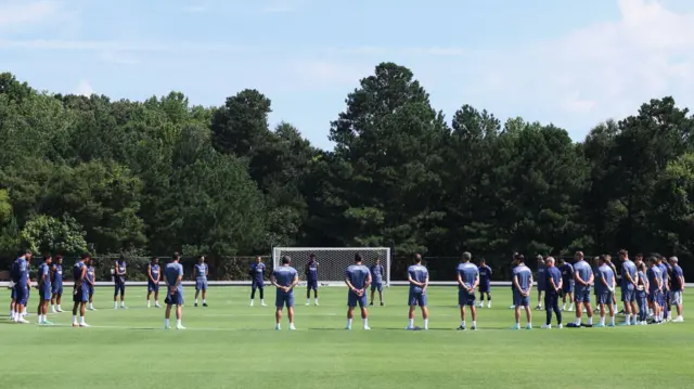 PSG players and staff