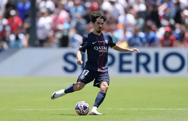 Vitinha of Paris Saint-Germain in action