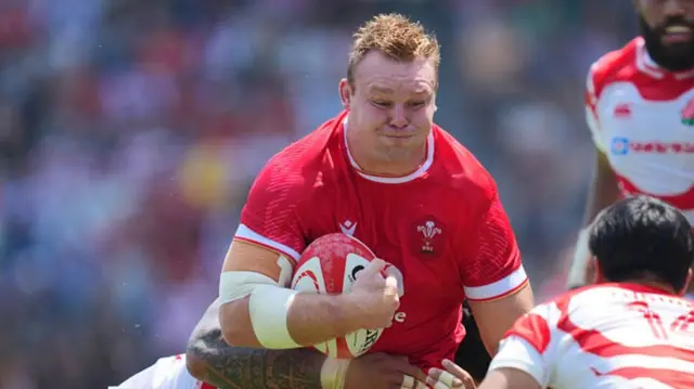 Dewi Lake on the charge for Wales