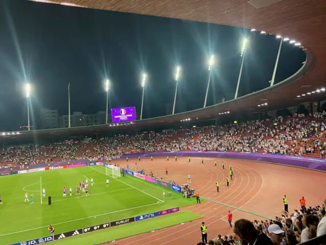 England go to supporters after the match