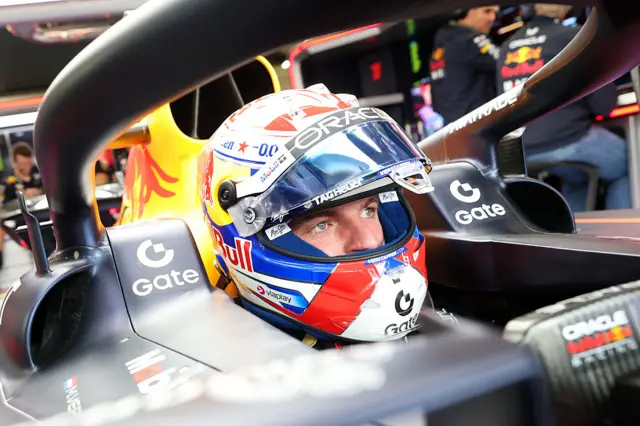 Max Verstappen of Red Bull ahead of qualifying at the British Grand Prix, at Silverstone
