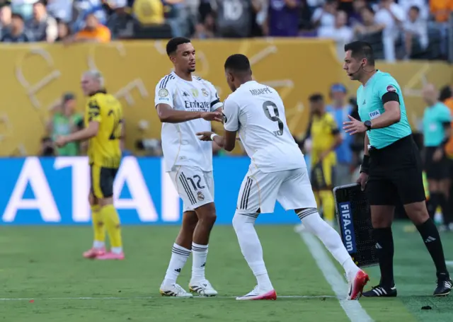 Kylian Mbappe replaces Trent Alexander-Arnold