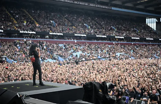 Member of US rock band Anthrax Joey Belladonna performs