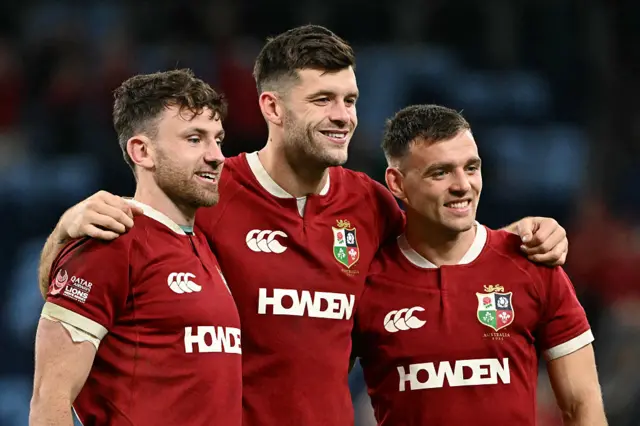 Hugo Keenan, Blair Kinghorn and Ben White