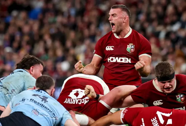 Ben Earl of British & Irish Lions celebrates