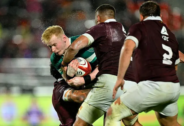 Jamie Osborne is tackled
