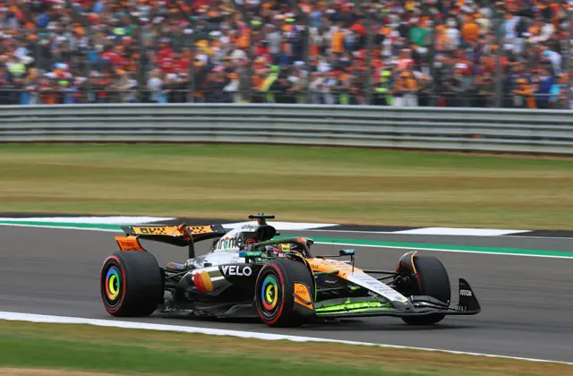 Oscar Piastri in the final practice at Silverstone