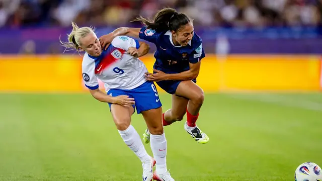 Beth Mead of England Women, Selma Bacha of France Women during the EURO Women match between France Women v England