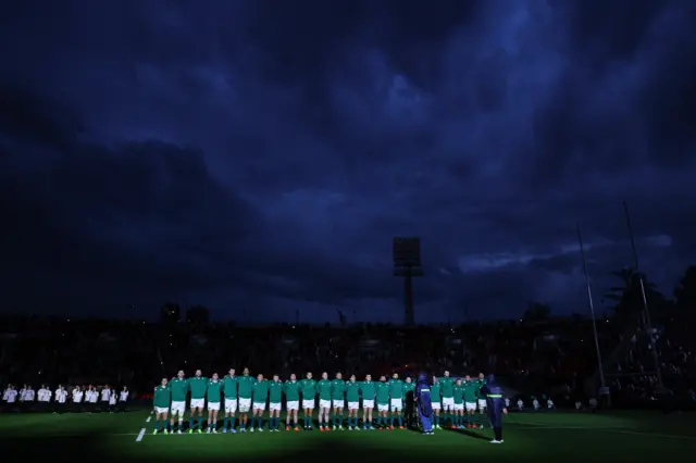 Ireland during the anthems