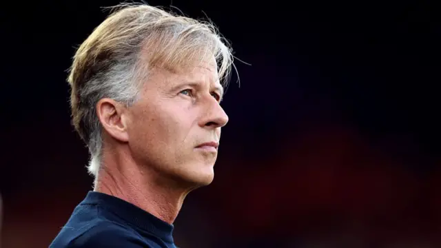 Andries Jonker, Head Coach of the Netherlands, looks on prior to the UEFA Women's EURO 2025 Group D match between Wales and Netherlands at Luzern Arena