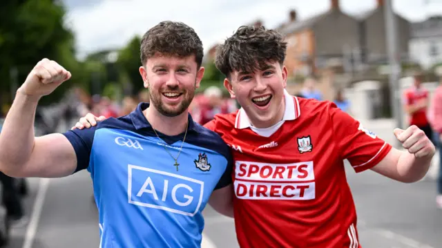 Fans outside Croke Park