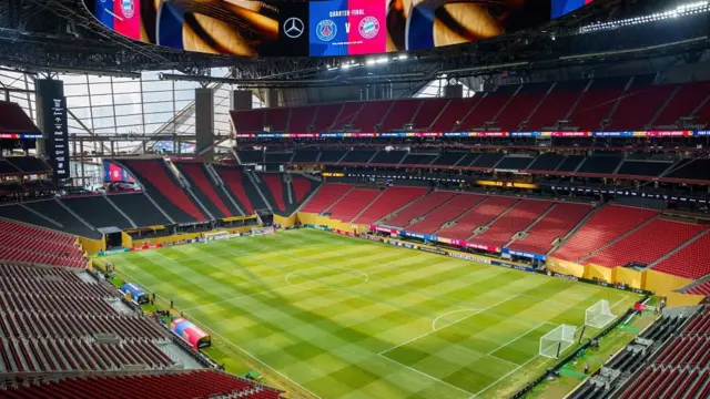 A general view inside the stadium