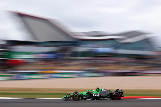 Gabriel Bortoleto in qualifying for the British grand Prix, at Silverstone