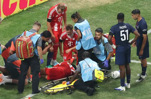 Musiala suffers an injury against PSG