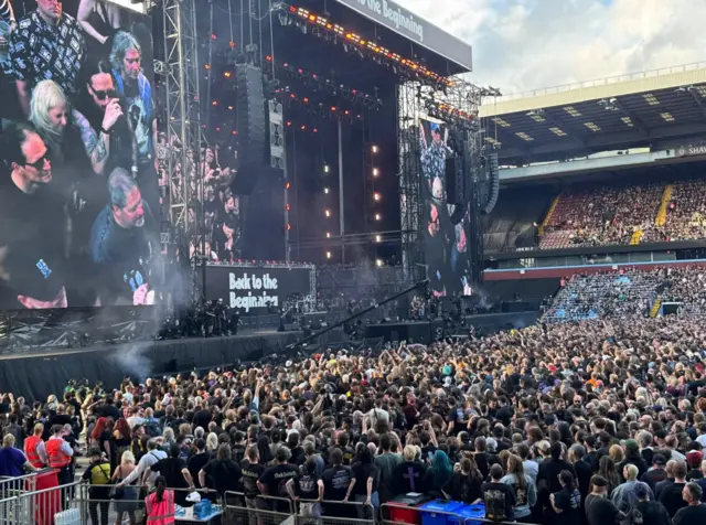 Crowd looking at the stage