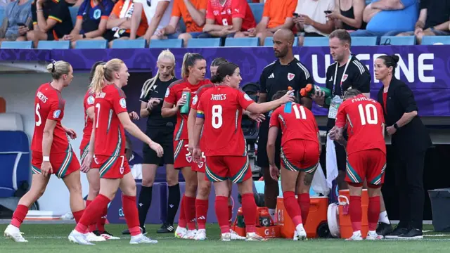 Wales having their water break