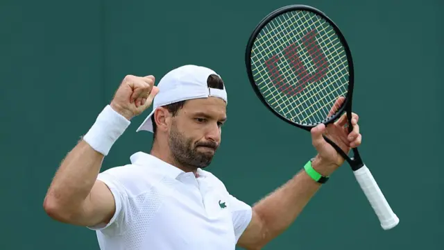 Grigor Dimitrov celebrates