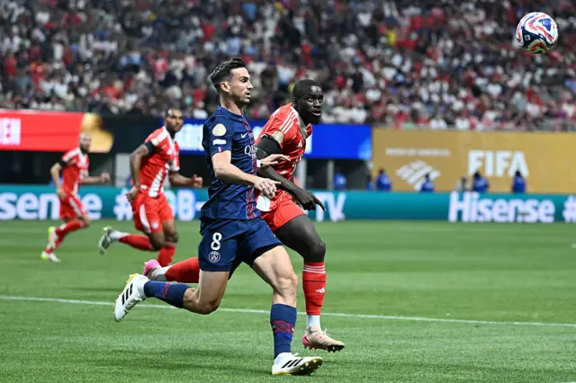 Fabian Ruiz battles for possession