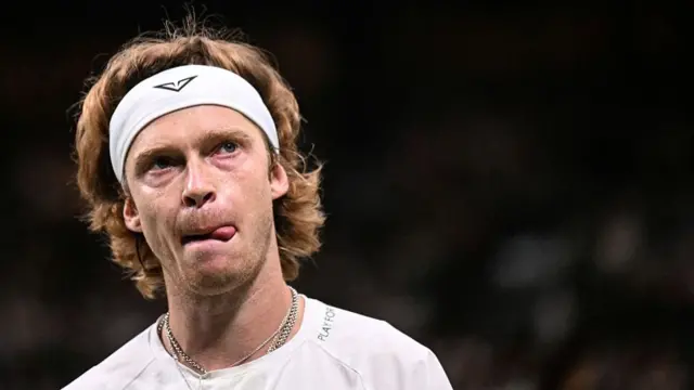 Andrey Rublev reacts
