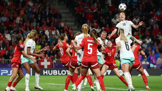 Iceland's Dagny Brynjarsdottir in action
