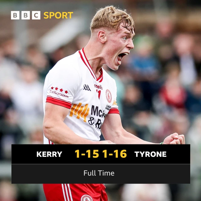 FT: Kerry 1-15 Tyrone 1-16