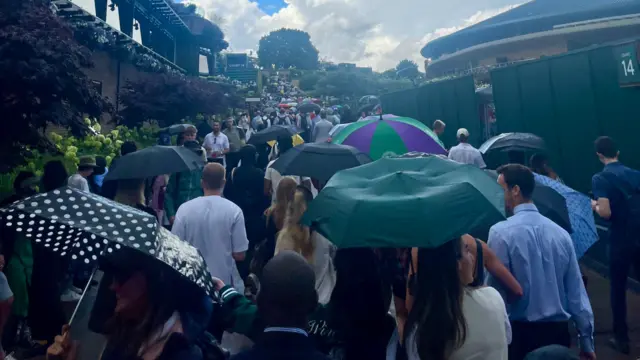 A view of the grounds at Wimbledon