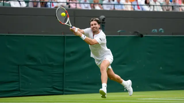 Cameron Norrie in action