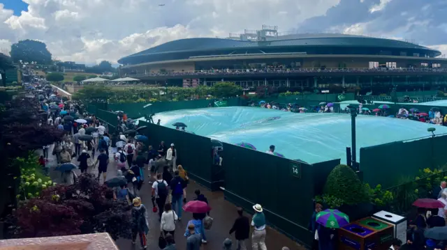 A view of the grounds at Wimbledon