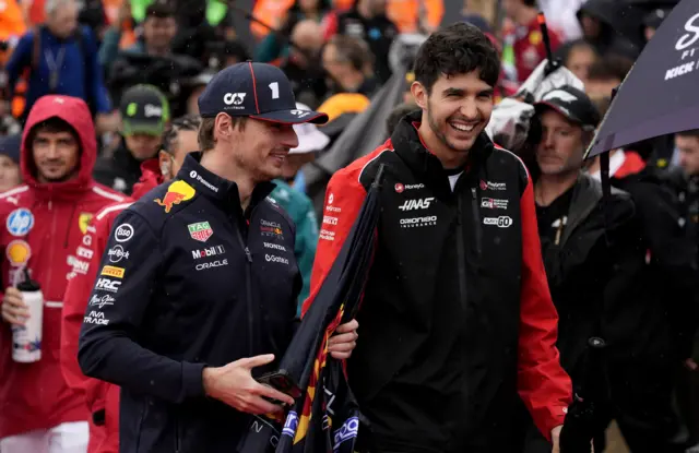 Max Verstappen and Esteban Ocon