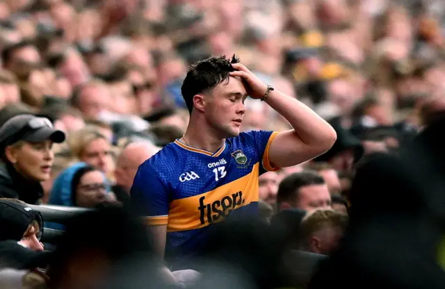 Darragh McCarthy after being sent off
