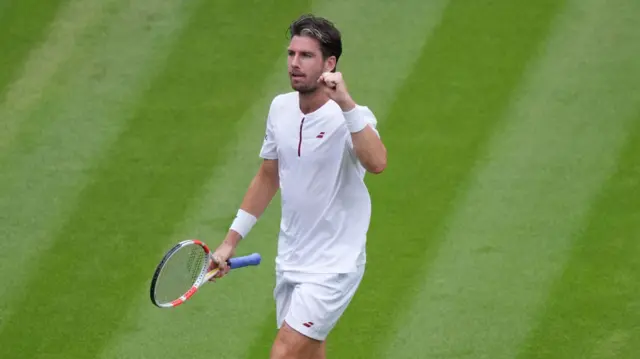 Cameron Norrie celebrates