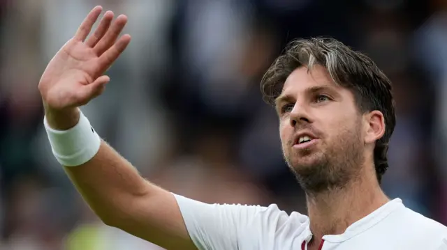 Cameron Norrie celebrates his victory