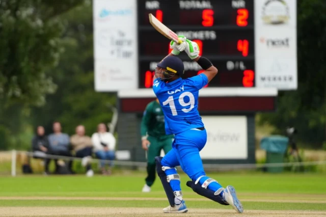 Emilio Gay batting for Italy