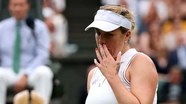 Anastasia Pavlyuchenkova looks dejected