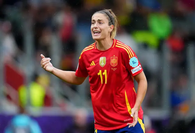 Alexia Putellas in action for Spain