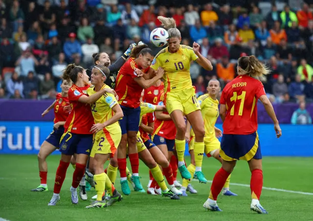 Belgium's Justine Vanhaevermaet scores their first goa