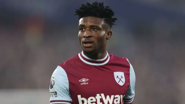 Kudus in action for West Ham