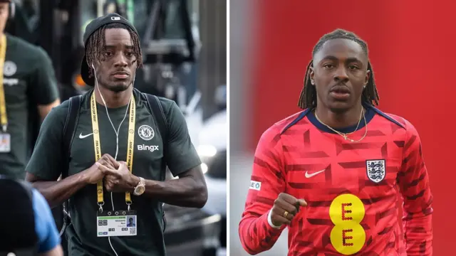 Noni Maudeke on the left, Eberechi Eze on the right