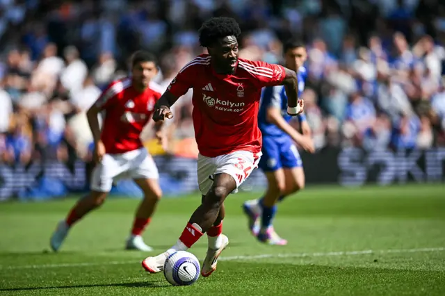 Ola Aina in action for Nottingham Forest