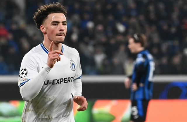 Chemsdine Talbi playing for Club Brugge