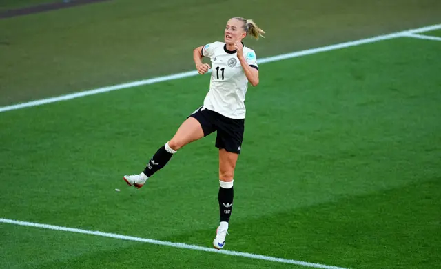 Lea Schueller of Germany celebrates