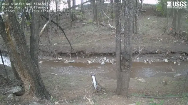 Rio Ruidoso, surrounded by trees
