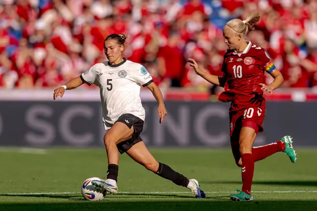 Carlotta Wamser of Germany and Pernille Harder