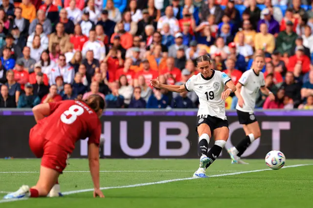 Klara Buehl of Germany scores