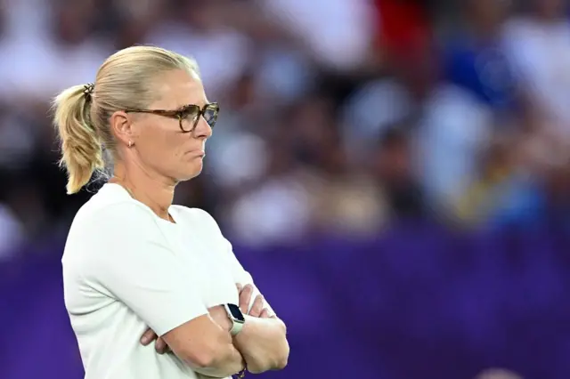 Sarina Wiegman with her arms folded