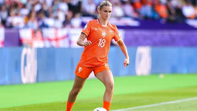 Kerstin Casparij of the Netherlands in action